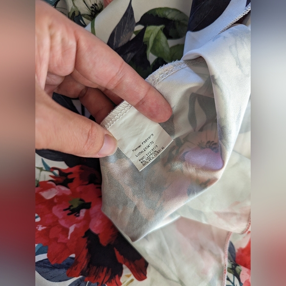 Floral Print Denim Dress Sleeveless Summer - Picture 4 of 5